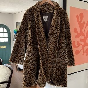 Vintage 70s-80s oversized leopard coat J Percy X Marvin Richards
